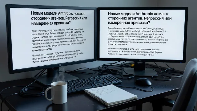 Новые модели Anthropic ломают сторонних агентов. Регрессия или намеренная привязка?